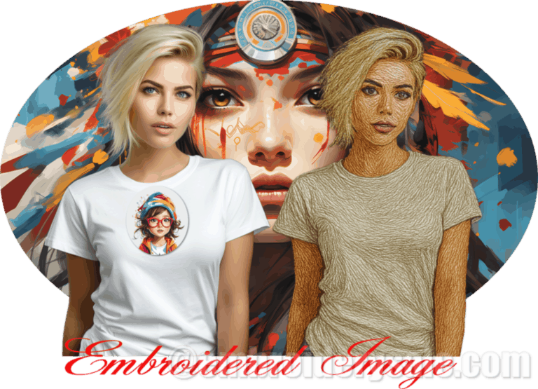 embroidered image header