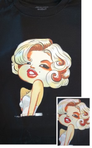 Marilyn Monroe on t-shirt